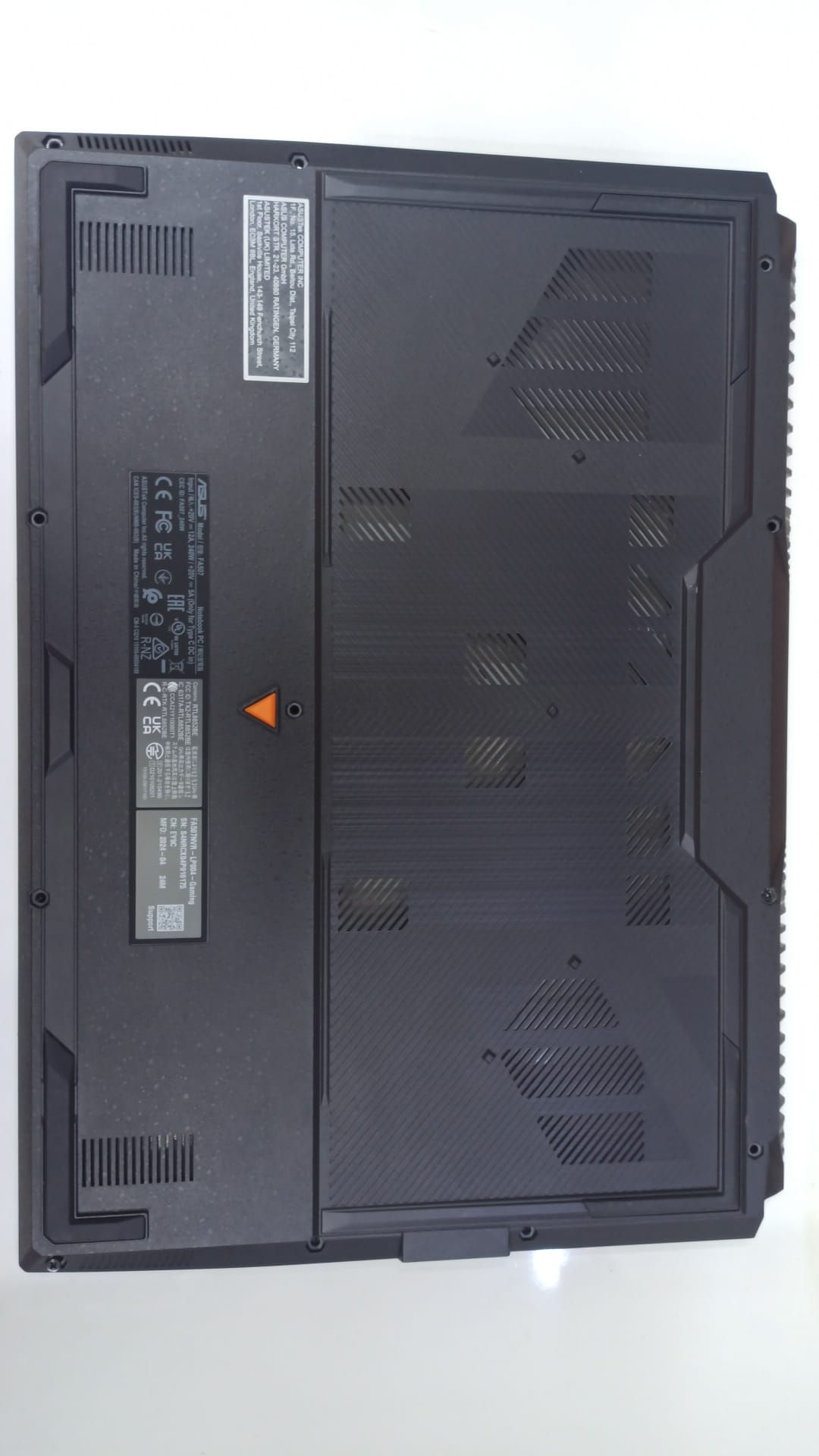 Asus TUF Gaming A15 FA507NVR Orijinal Çıkma Notebook Alt Kasa