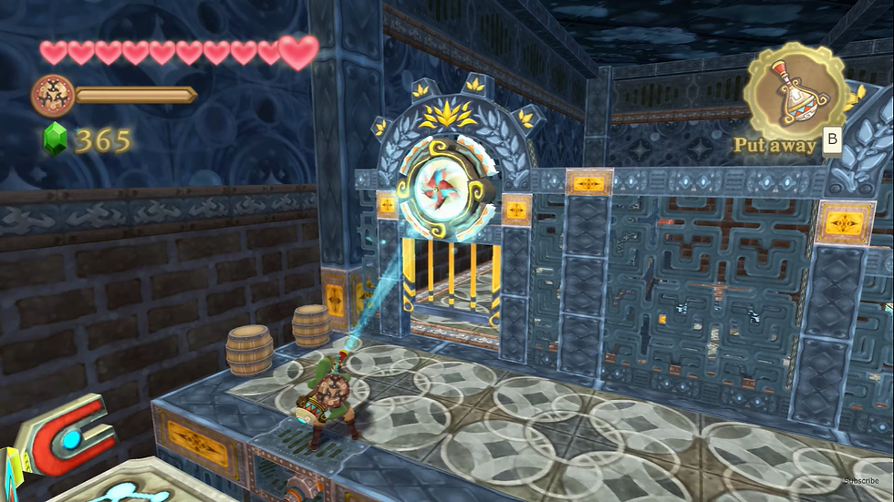 Link using the gust bellows.