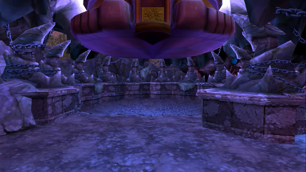 Buddha’s feet descend into Hell.