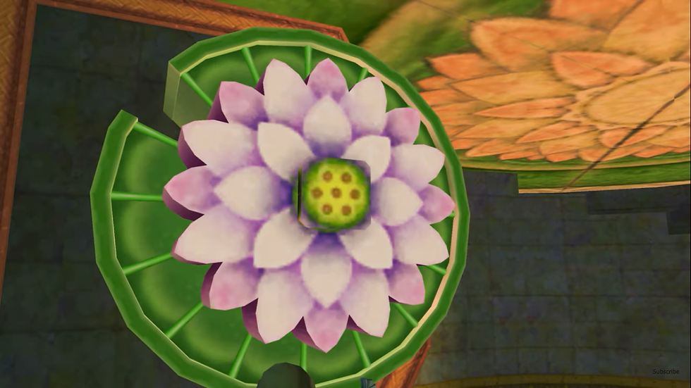 Once the Blessed Idol is inserted, the key mechanism looks like a lotus flower.