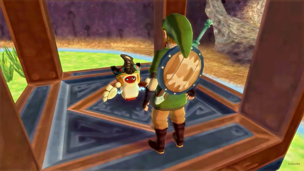 This robot was dead until Link used a Timeshift Stone to save him in the past.
