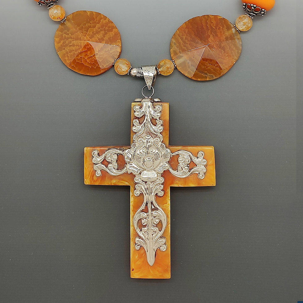 Thumbnail: Tibetan Cross Necklace