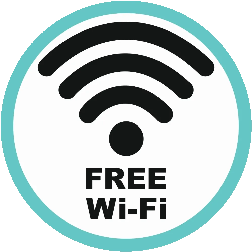 Business Aufkleber · Free Wi-Fi