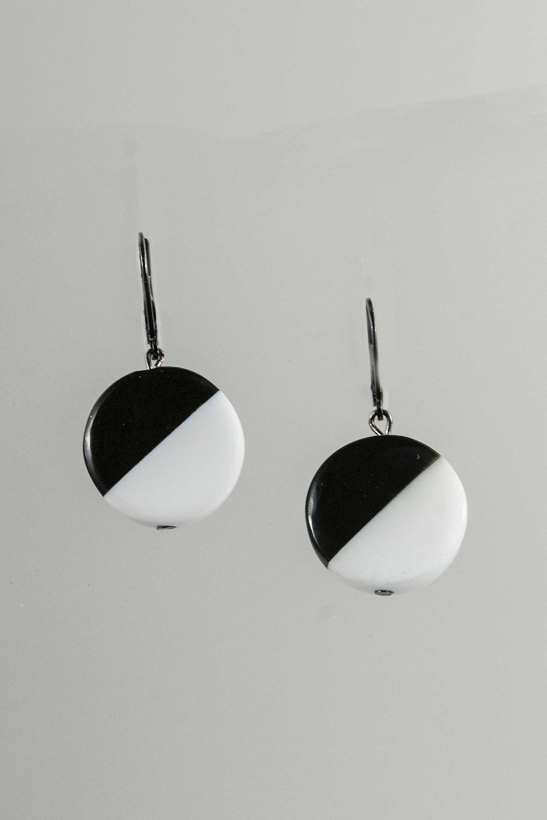 Obsidian and Jasper Earrings