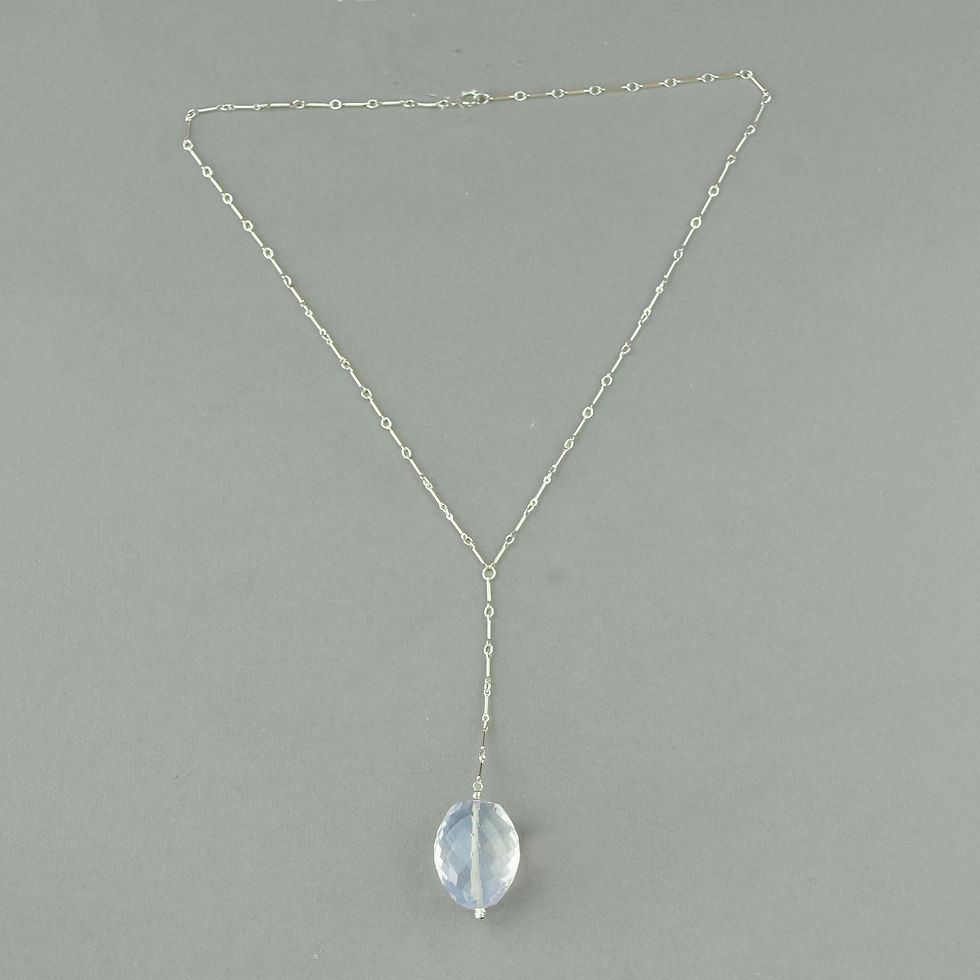 Thumbnail: Brazilian Lavender Quartz Chain Necklace