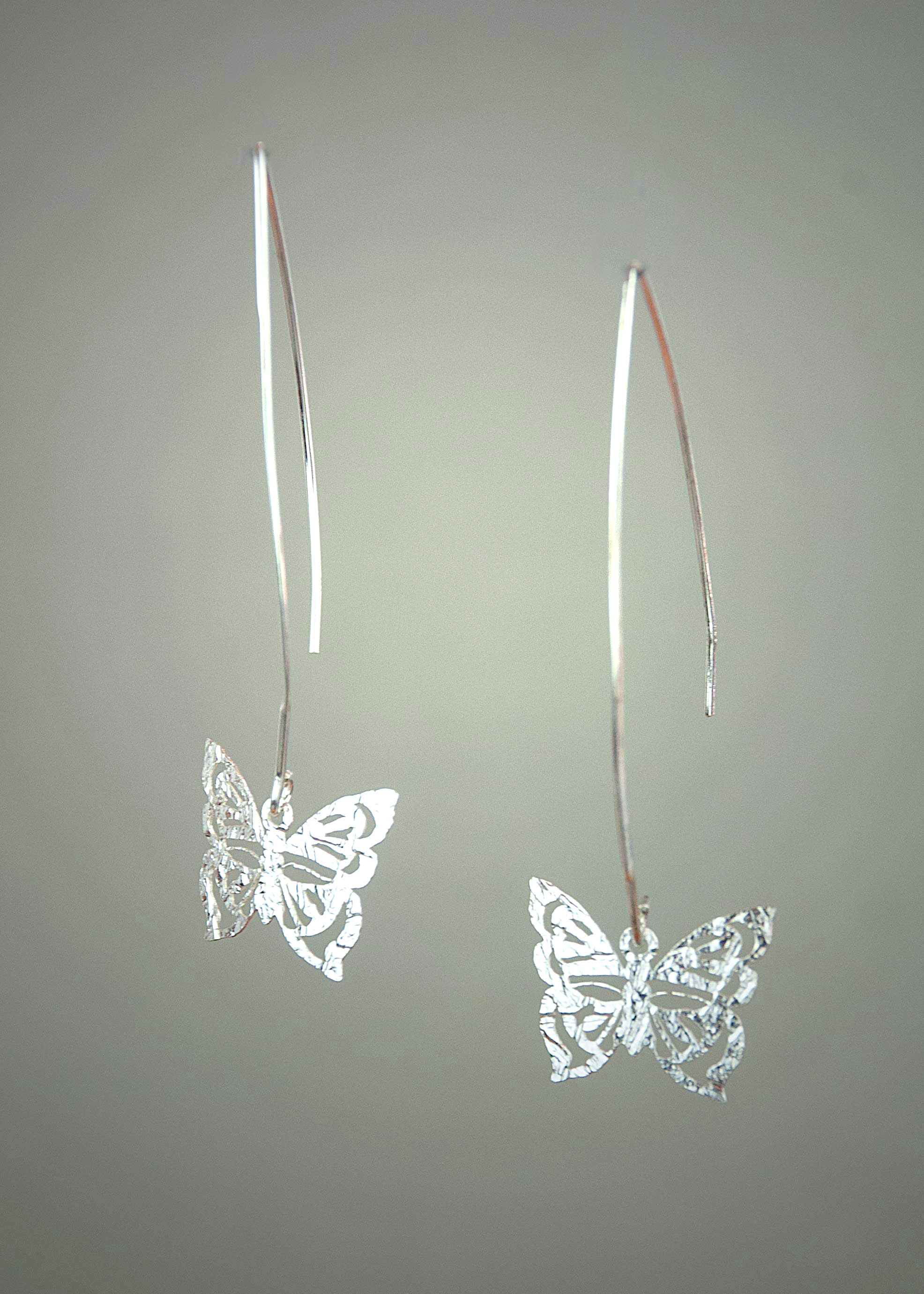 Sterling Silver Butterfly Earrings