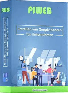 PJWEB Produkt: Erstellen von Google Konten für Unternehmen