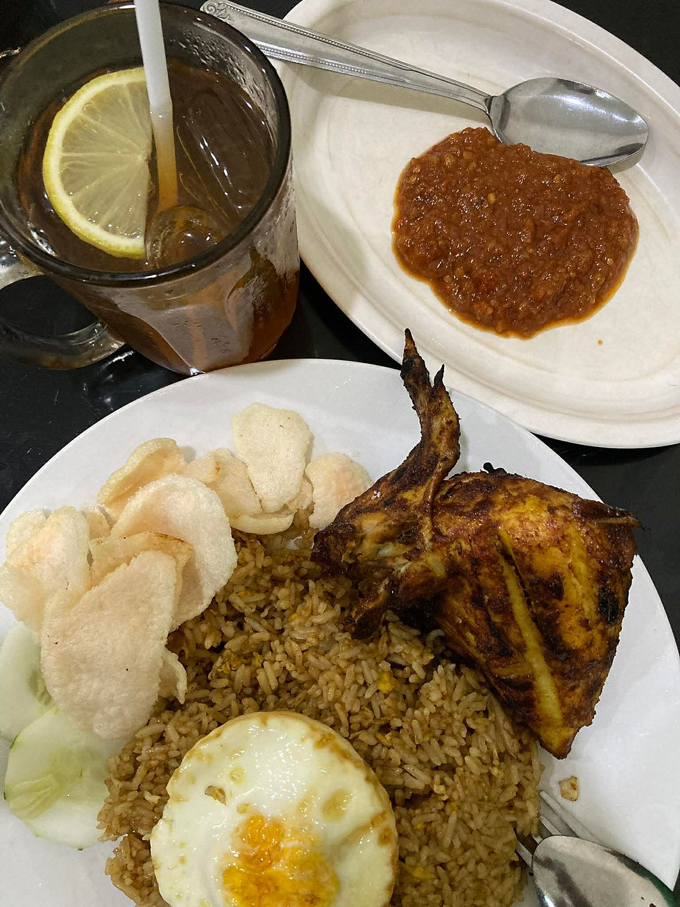 Nasih Goreng and Ayam Bakar