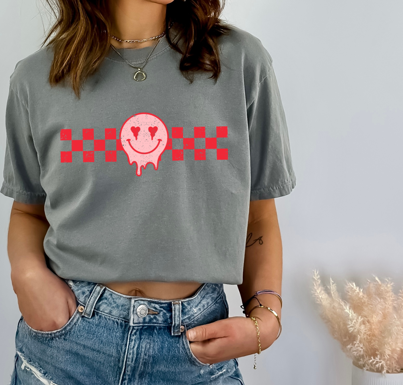 Grunge Smiley TRANSFER