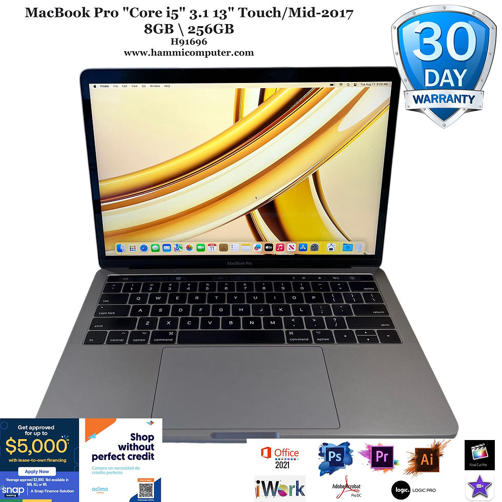 Thumbnail: MacBook Pro "Core i5" 3.1 13" Touch/Mid-2017, 8GB, 256GB "H91696"