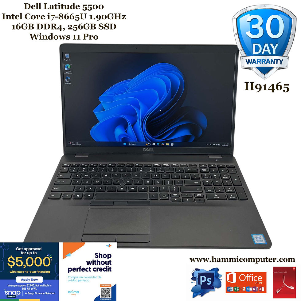 Dell Latitude 5500, Intel Core i7-8665U, 16GB, 256GB "H91456"