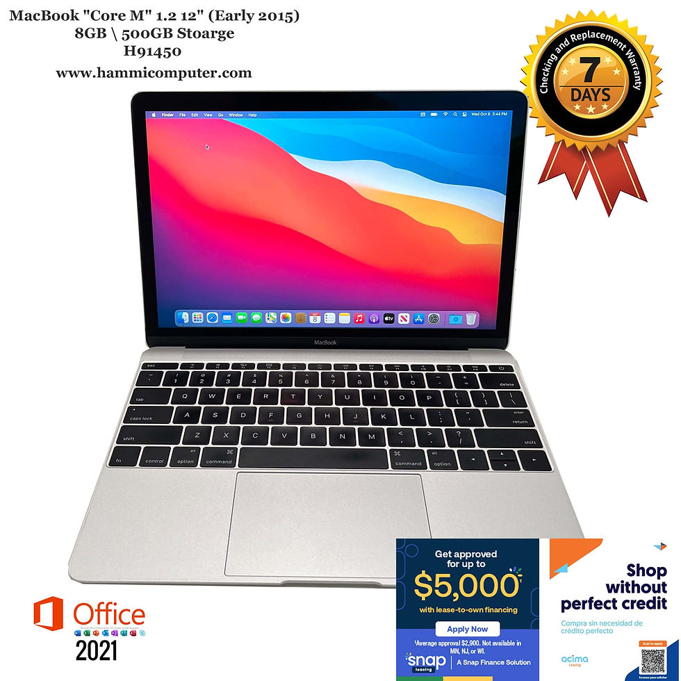 MacBook "Core M" 1.2 12" (Early 2015) 8GB, 500GB "H91450"