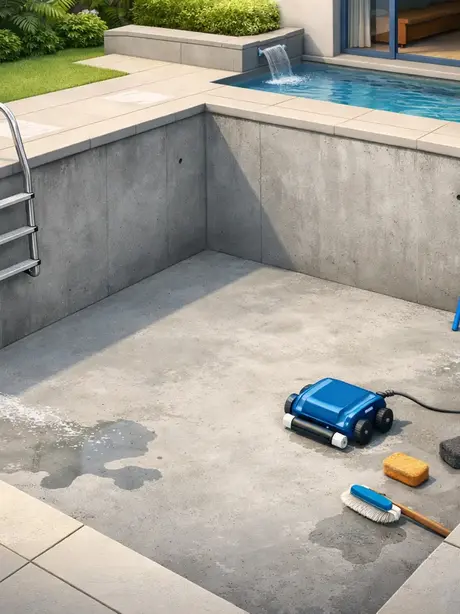 Entretenir une piscine sans revêtement