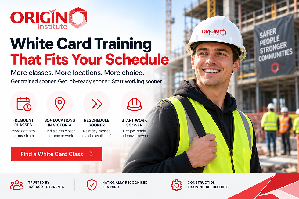 Get your White Card sooner