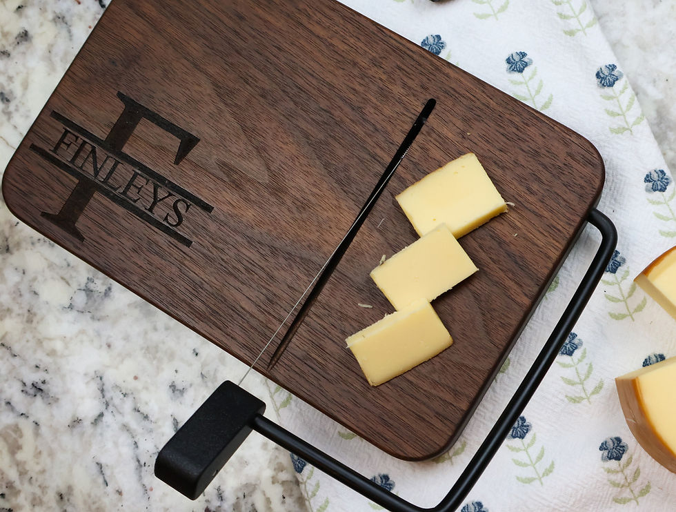 Thumbnail: Walnut Cheese Slicing Board Personalized