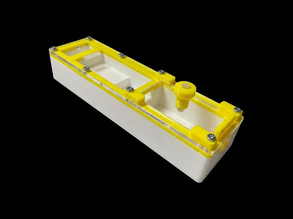 Миниатюра: Стартовый формикарий PETG желтого цвета для королевы