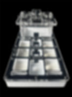 Черная муравьиная ферма ANTMART Apex Black А 220х110мм с квадратными ходами.