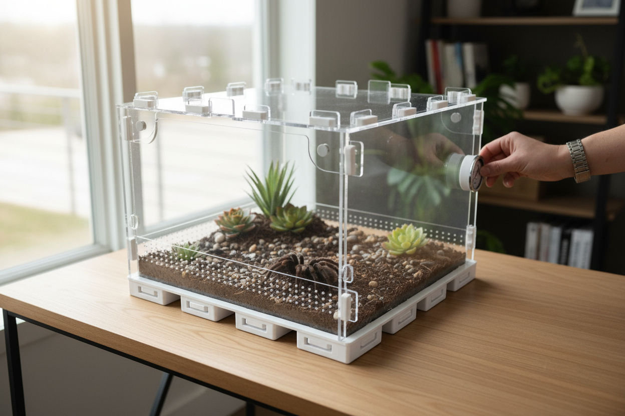 Террариум ANTMART 300х300х200 мм из прозрачного акрила и PETG пластика