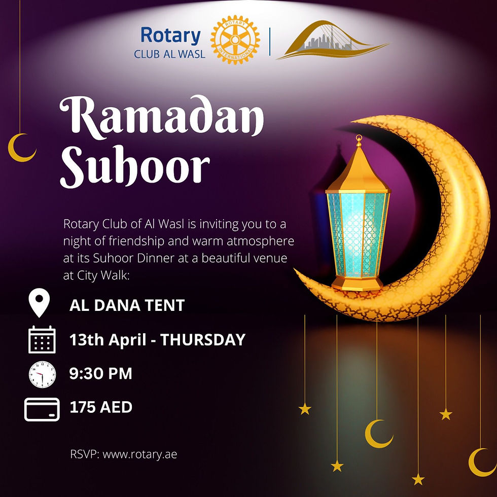Rotary Al Wasl Suhour 