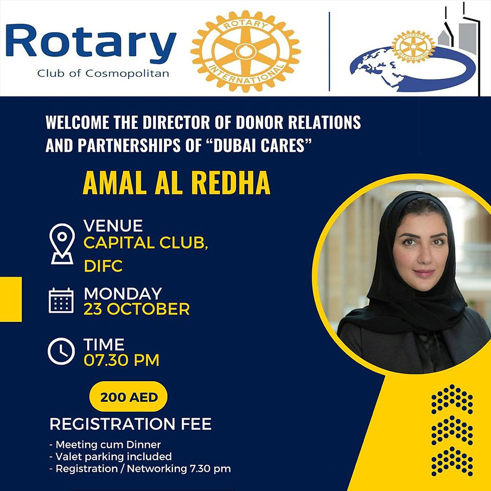 Rotary Club of Cosmopolitan Fellowship Meeting