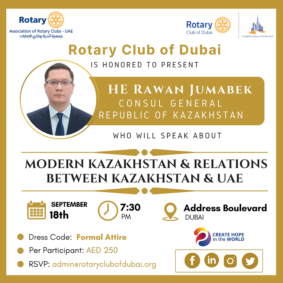 Rotary Club of Dubai Fellowship Meeting