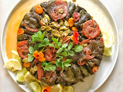 Vegetables & Herbs Stuffed Grape Leaves