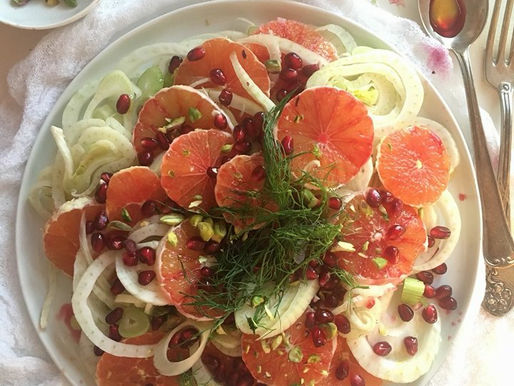 Blood orange and fennel salad