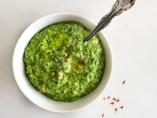 Sorrel Pistachio Pesto