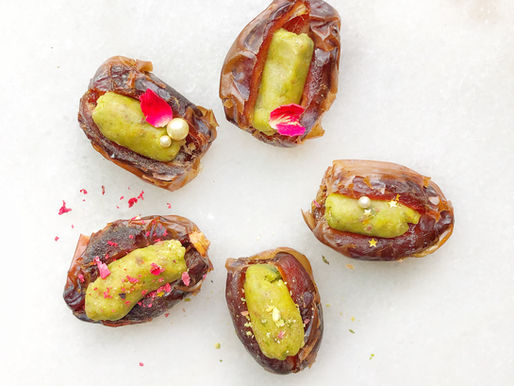 Medjool Dates
Stuffed with Pistachio Mastic Paste