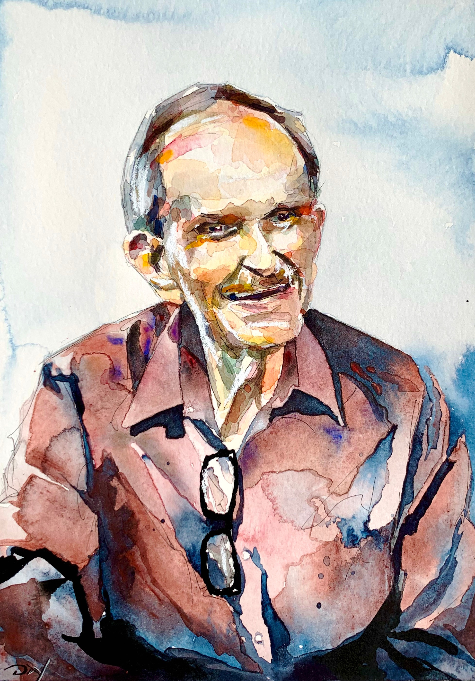 Mr. Loftis - 12x16 Watercolor