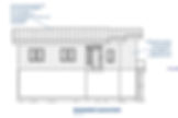 San Juan Island Retreat rear elevation drawing, Higher Vision Design