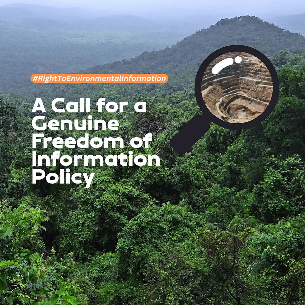 A Call for a Genuine Freedom of Information Policy
