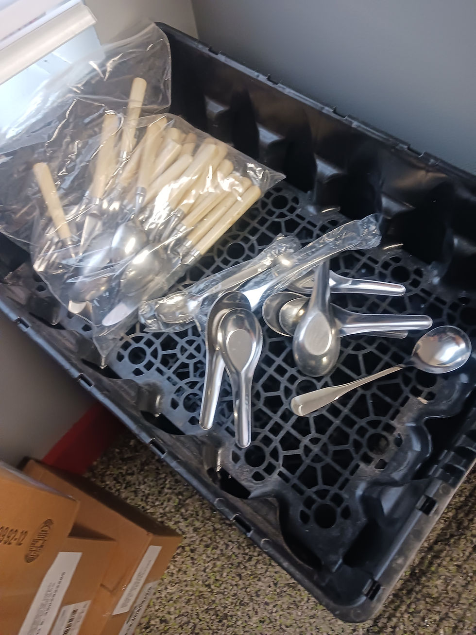 Thumbnail: Silverware. Lots of Forks!  Many Butter Knives. 50 cents each.