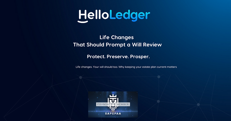 Life changes that should prompt a will review