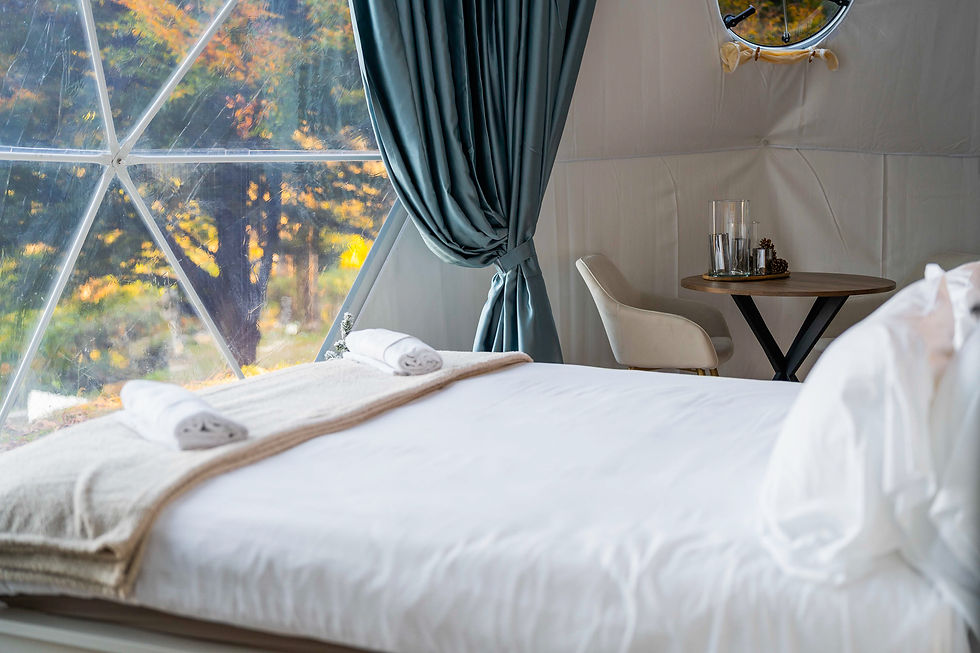Glamping bubble