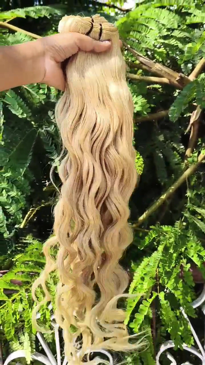 Thumbnail: BLONDE WEFTED HAIR