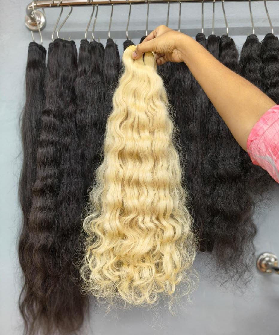 Thumbnail: BLONDE WEFTED HAIR