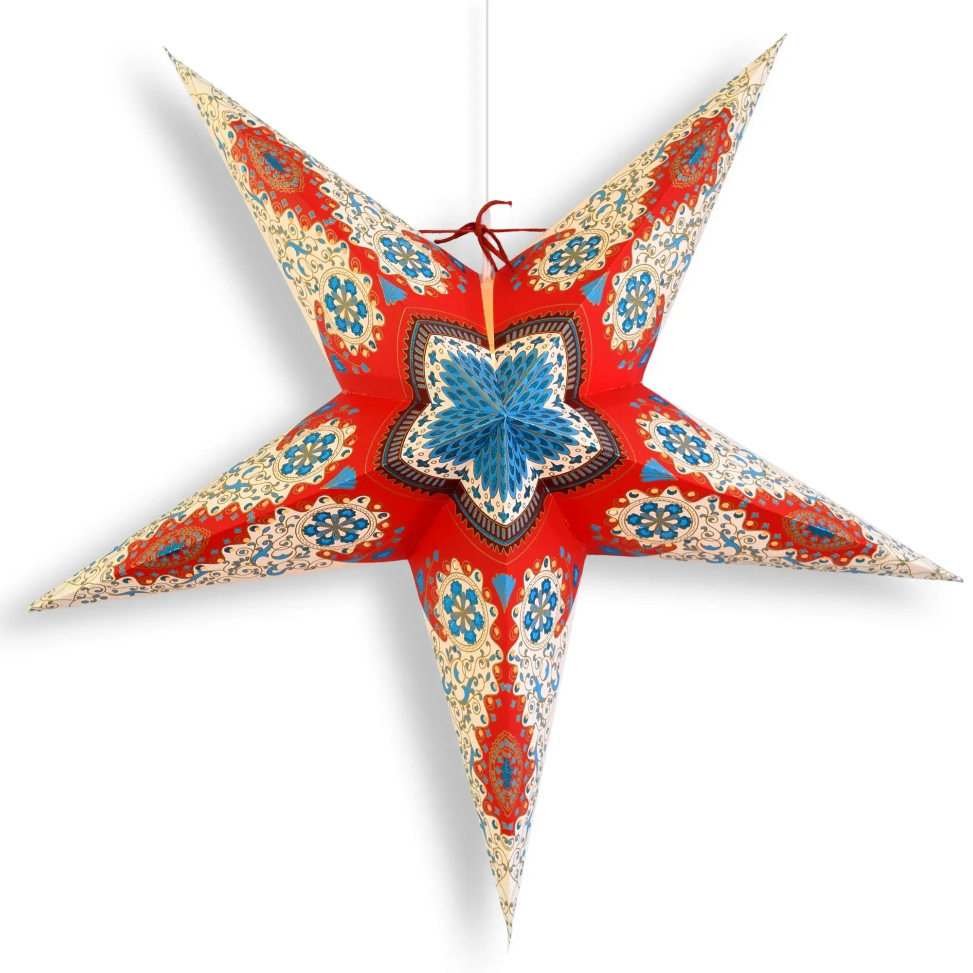 Red White Blue Flare Glitter