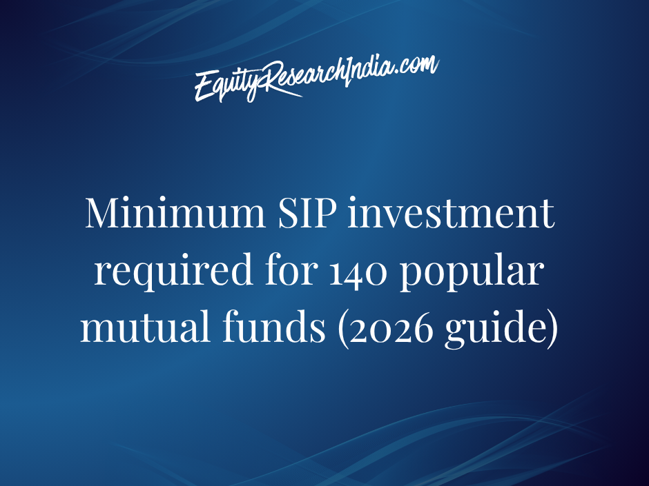 Minimum SIP investment required for 140 popular mutual funds (2026 guide)