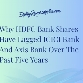 Why HDFC Bank Shares Have Lagged ICICI Bank And Axis Bank Over The Past Five Years