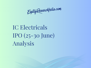 IC Electricals IPO (25-30 June) Analysis