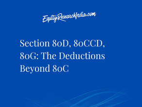 Section 80D, 80CCD, 80G: The Deductions Beyond 80C