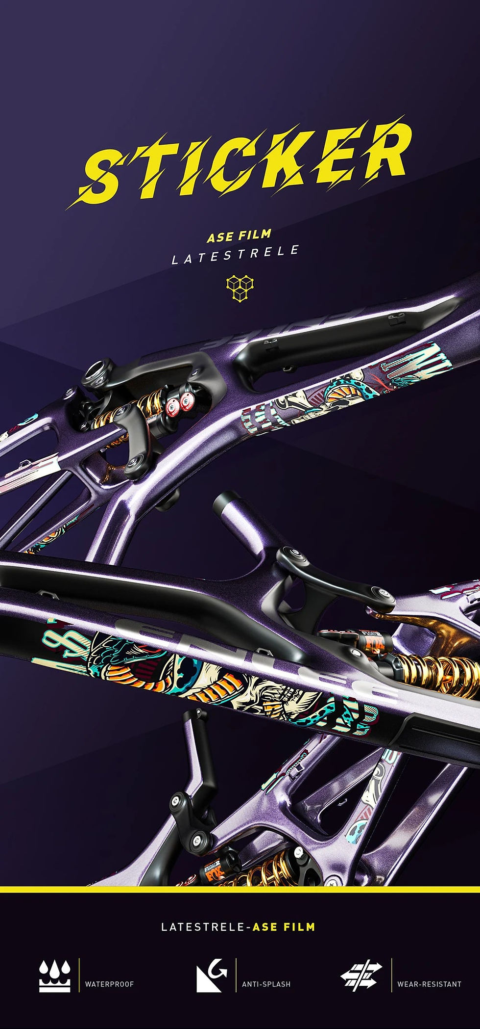 Thumbnail: Bicycle Frame Protector Anti-Scratch