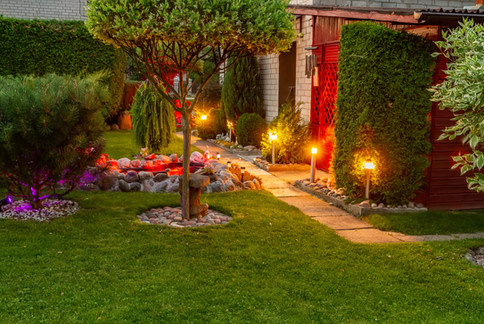 Landscape design with outdoor lighting Milton DE