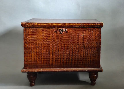 miniature grain painted blanket chest PA ca 1840