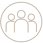Logo 3 bonhommes cercle