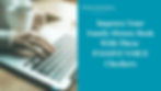 Hand typing on a laptop while another hand holds a coffee mug