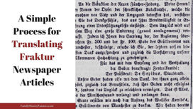 Simple Steps To Translating Fraktur Newspaper Articles For Genealogy Research