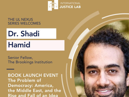 Book Launch: The Problem of Democracy, by Dr. Shadi Hamid