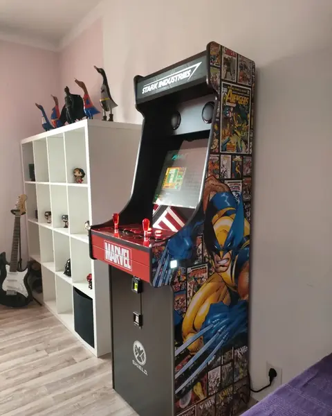 une borne d’arcade vintage, moment de nostalgie garanti